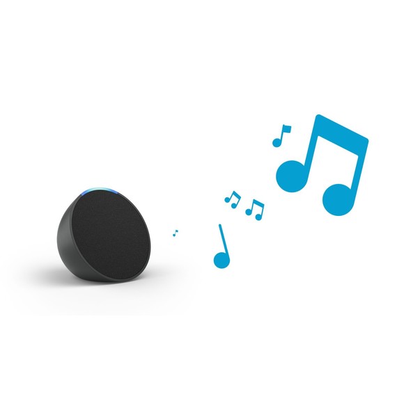 Amazon Echo Pop Full Sound Compact Smart Speaker with Alexa - Charcoal (SEALED) - Picture 3 of 4